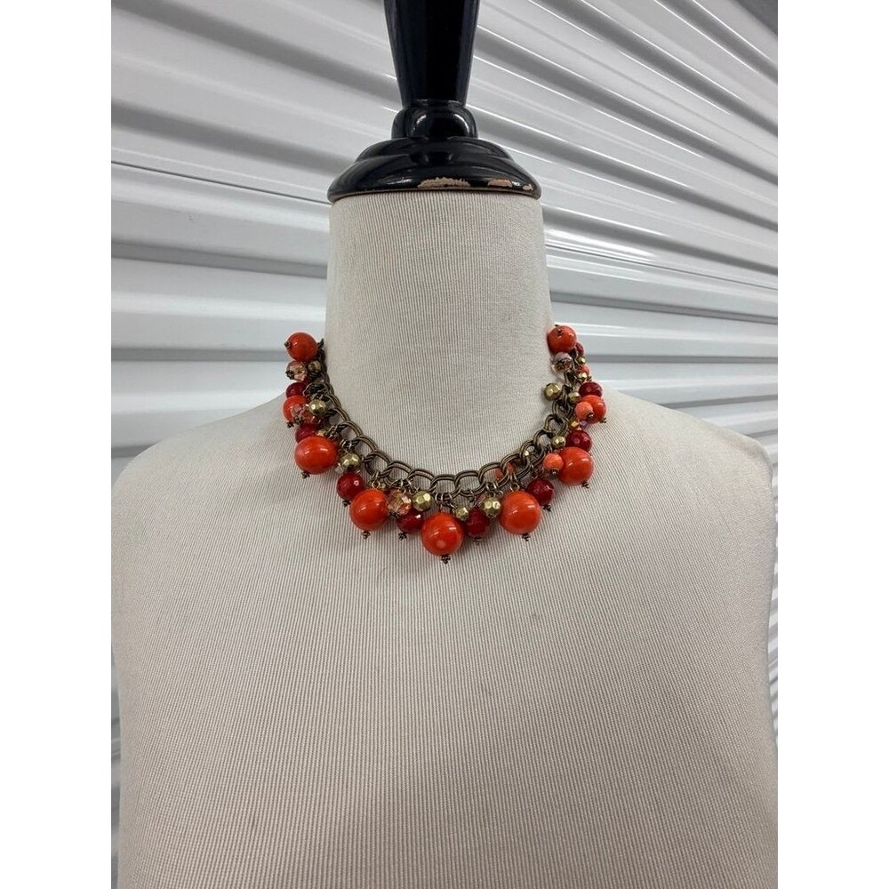 Vintage Style Beaded Statement Necklace